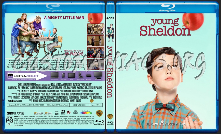 Young Sheldon Season 2 blu-ray cover