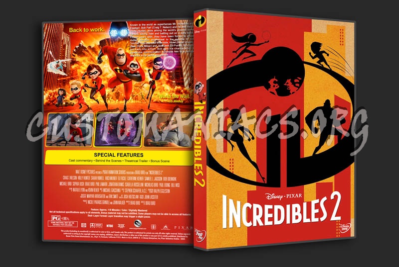 Incredibles 2 dvd cover