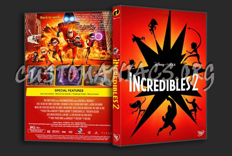 Incredibles 2 dvd cover