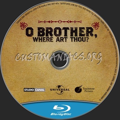 O, Brother Where Art Thou blu-ray label