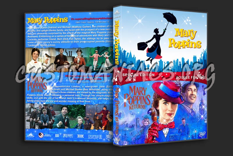 Mary Poppins Double Feature dvd cover