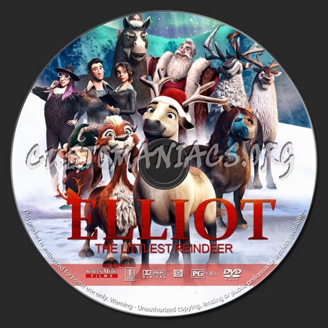 Elliot: The Littlest Reindeer dvd label