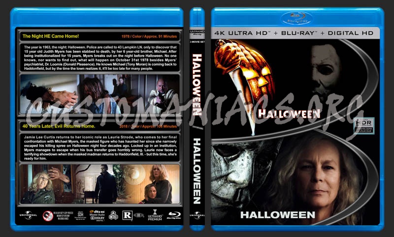 Halloween Double Feature (4K) blu-ray cover