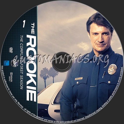 The Rookie Season 1 dvd label DVD Covers Labels by