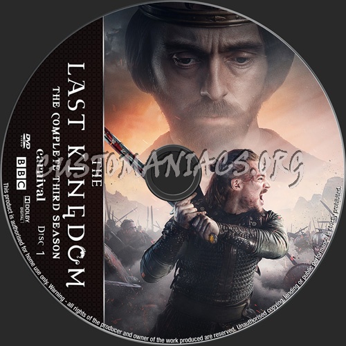 The Last Kingdom Season 3 dvd label