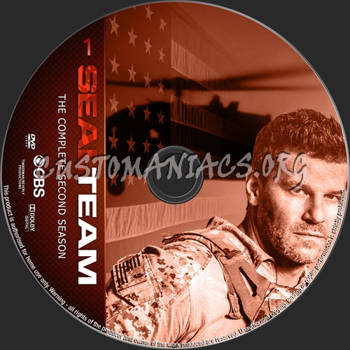 Seal Team Season 2 dvd label