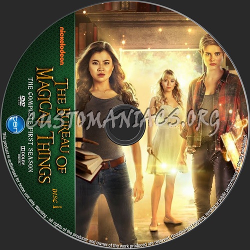 The Bureau Of Magical Things Season 1 dvd label