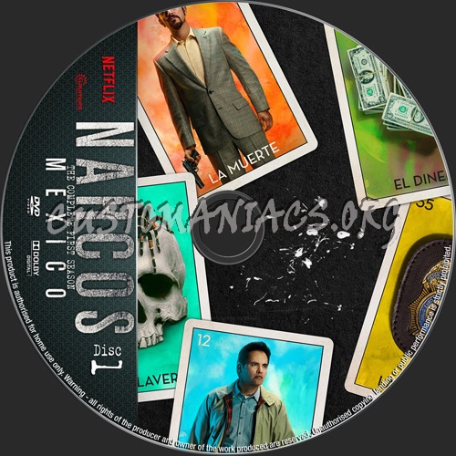 Narcos Mexico Season 1 dvd label