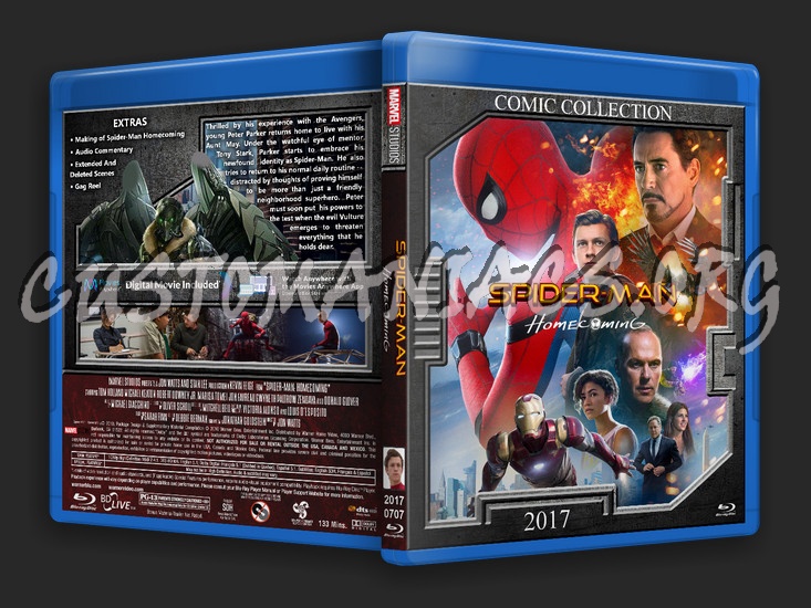 Spider-man Homecoming blu-ray cover