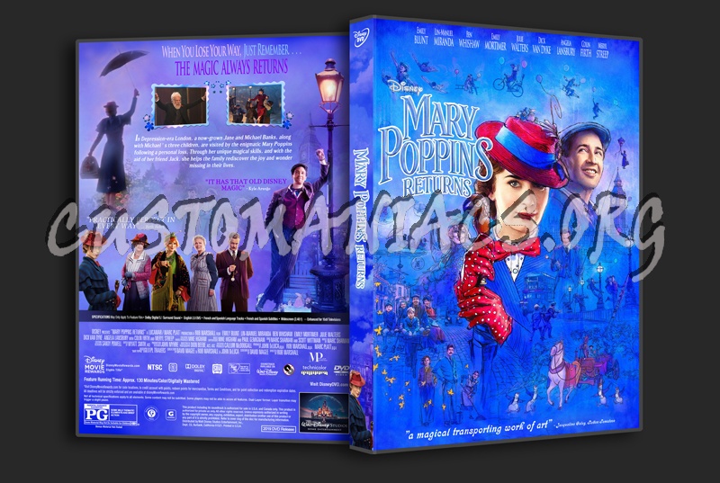 Mary Poppins Returns dvd cover