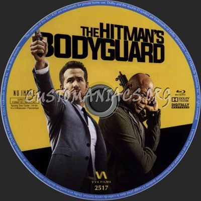 The Hitman's Bodyguard blu-ray label