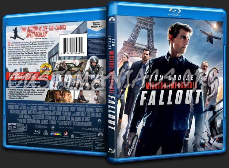 Mission: Impossible - Fallout blu-ray cover