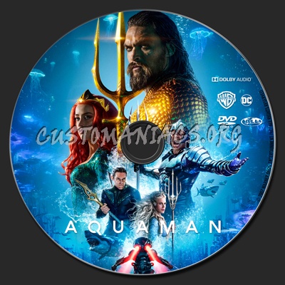 Aquaman (2018) dvd label