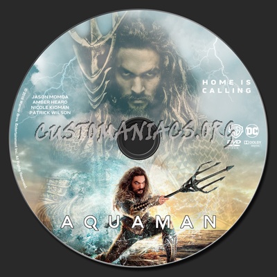 Aquaman (2018) dvd label