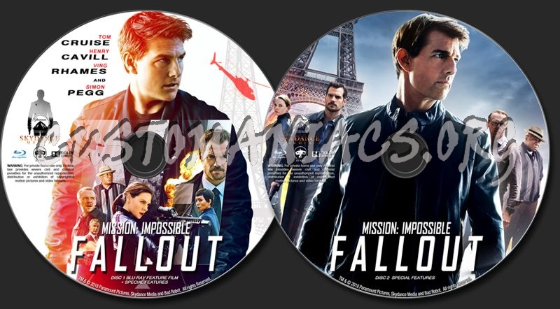 Mission: Impossible - Fallout (2018) blu-ray label