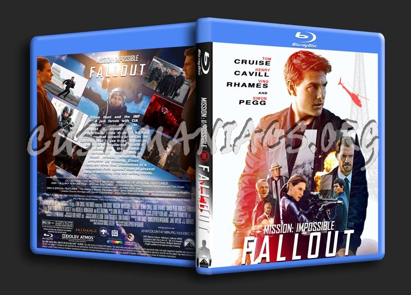 Mission: Impossible - Fallout (2018) blu-ray cover