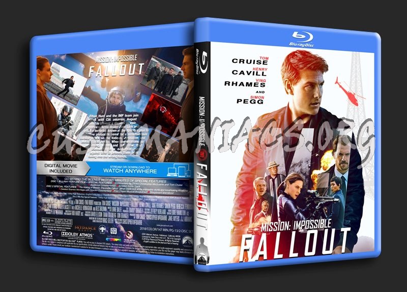 Mission: Impossible - Fallout (2018) blu-ray cover