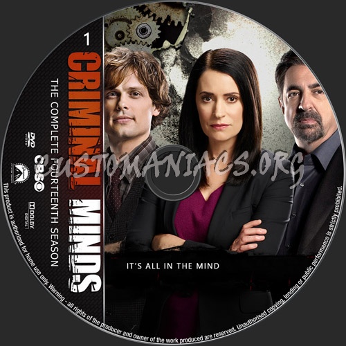 Criminal Minds Season 14 dvd label