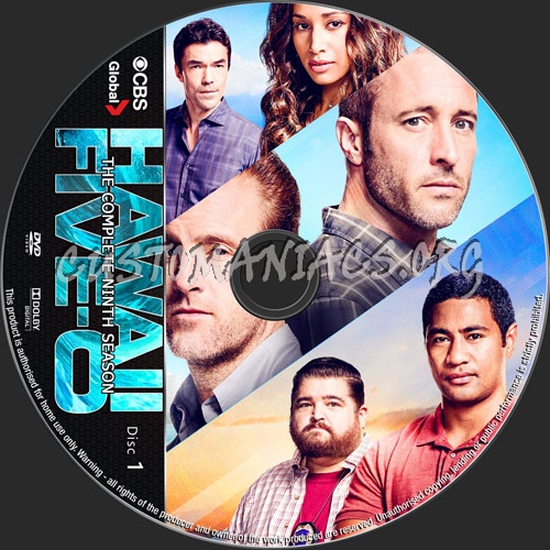 Hawaii Five-O Season 9 dvd label