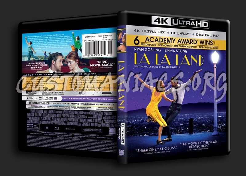 La La Land 4K blu-ray cover