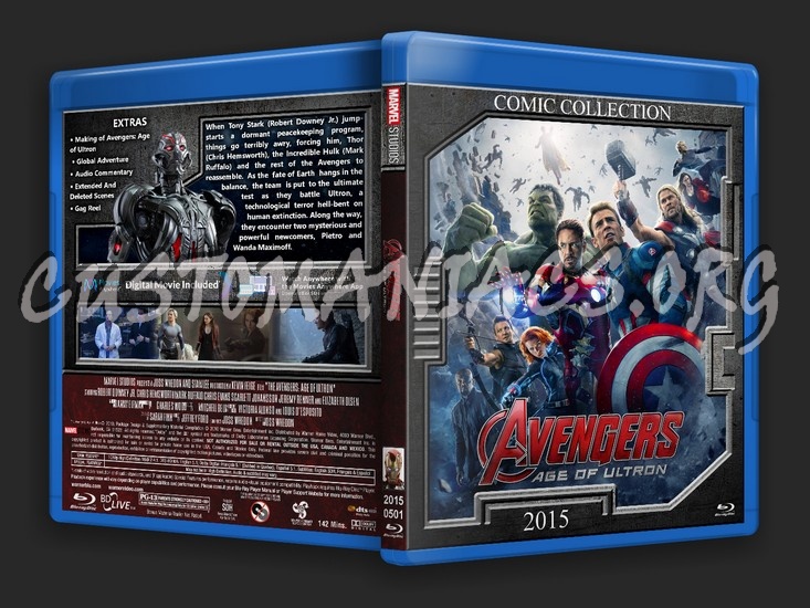 The Avengers Age of Ultron blu-ray cover