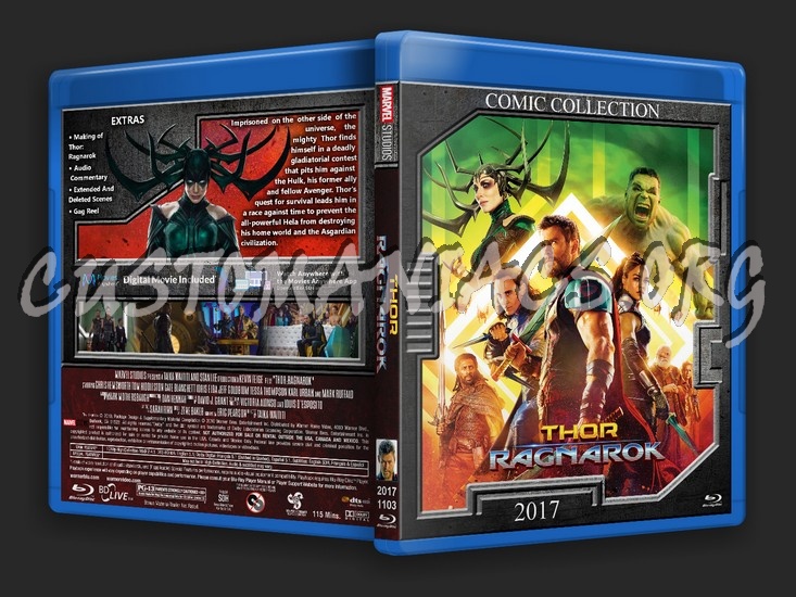 Thor Ragnarok blu-ray cover