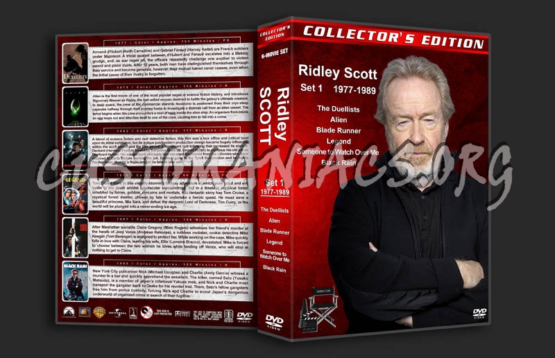 Ridley Scott Collection - Set 1 (1977-1989) dvd cover