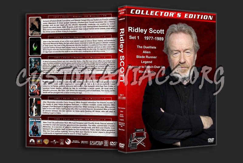 Ridley Scott Collection - Set 1 (1977-1989) dvd cover