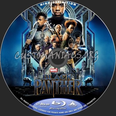 Black Panther blu-ray label