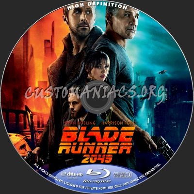 Blade Runner 2049 blu-ray label