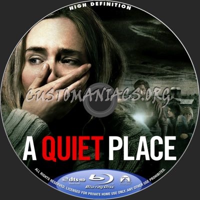 A Quiet Place blu-ray label
