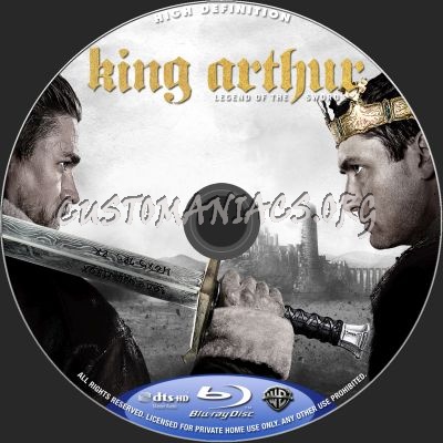 King Arthur - Legend Of The Sword blu-ray label