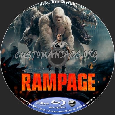 Rampage blu-ray label