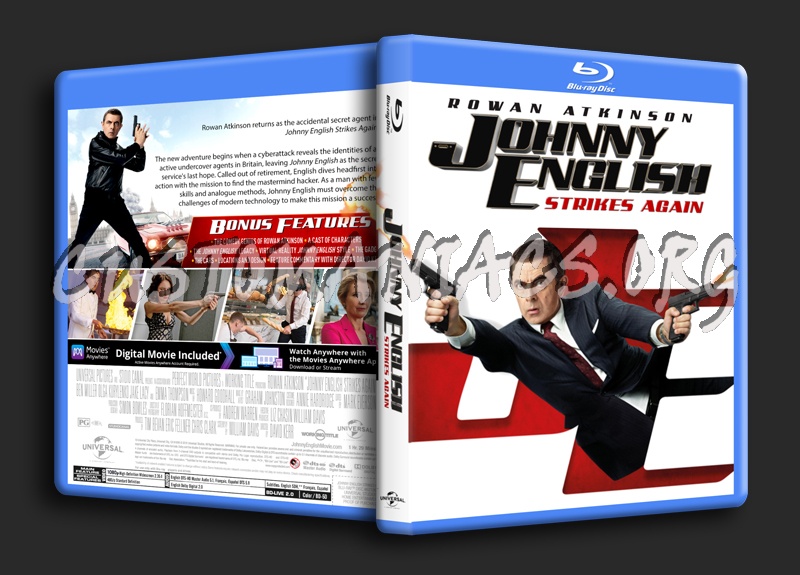 Johnny  English Strikes Again blu-ray cover