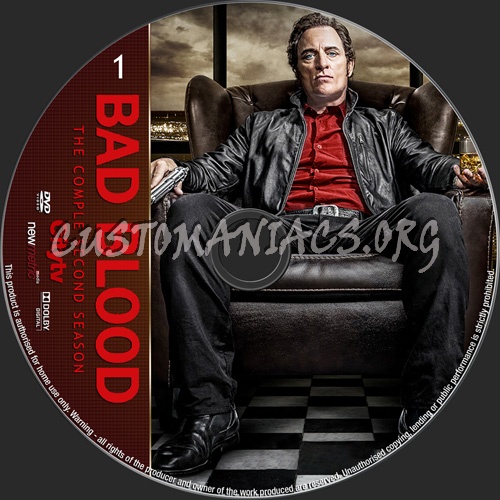 Bad Blood Season 2 dvd label