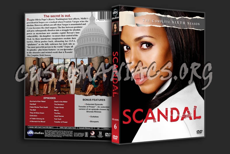 Scandal - Season 6 dvd cover