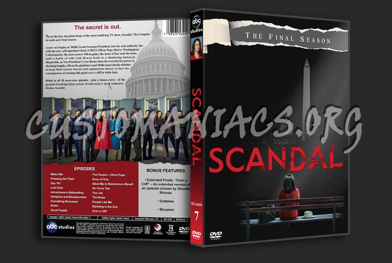 Scandal - Season 7 dvd cover