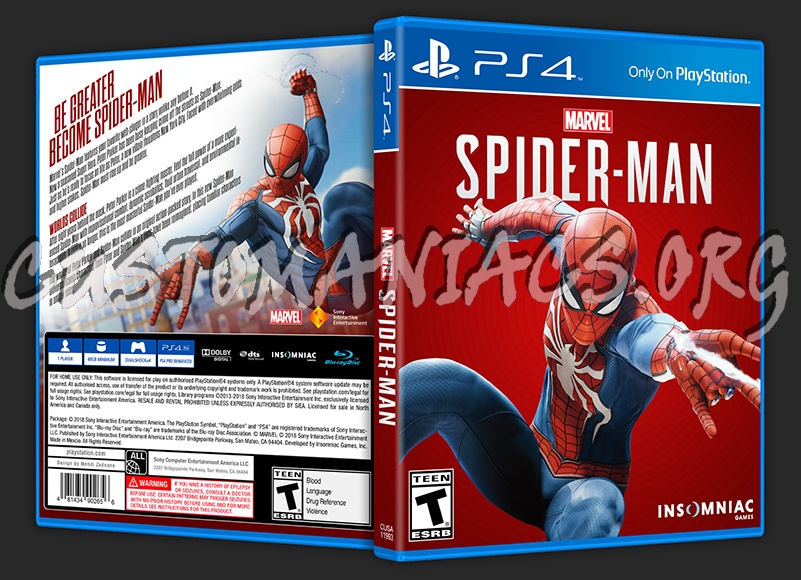 Marvel's Spider-Man dvd cover