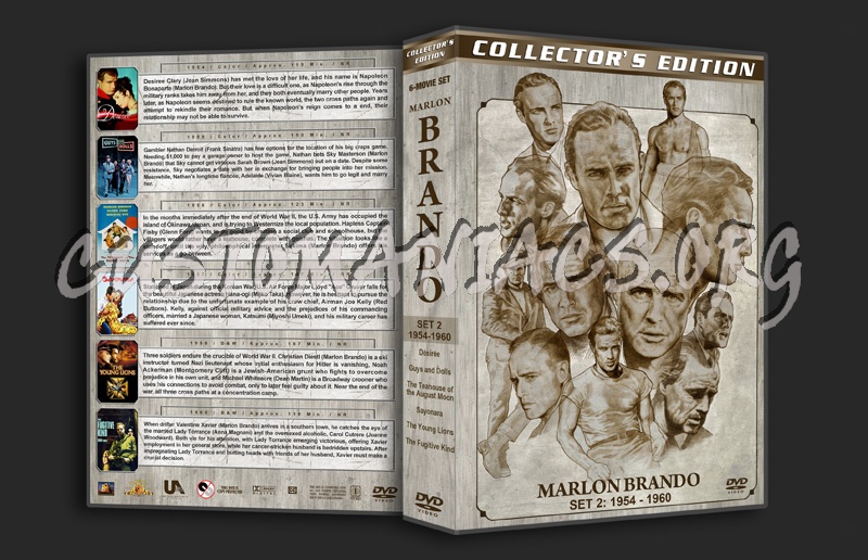 Marlon Brando Filmography - Set 2 (1954-1960) dvd cover