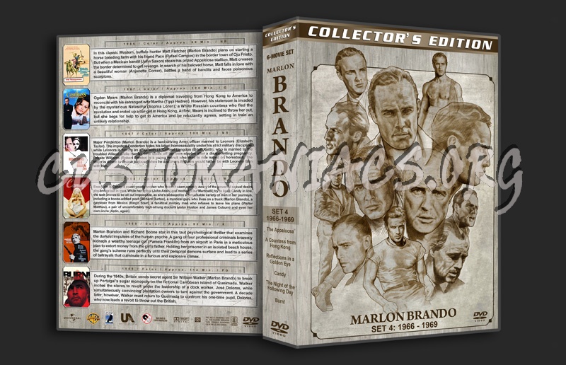 Marlon Brando Filmography - Set 4 (1966-1969) dvd cover