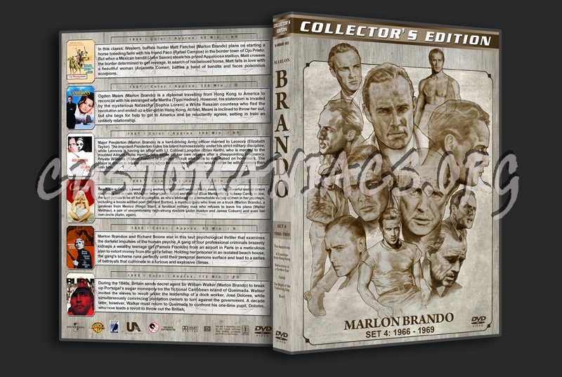 Marlon Brando Filmography - Set 4 (1966-1969) dvd cover