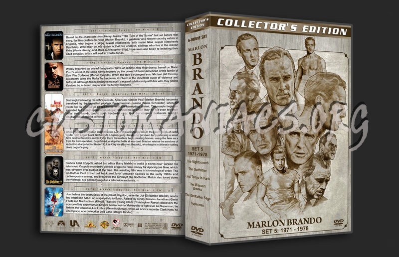 Marlon Brando Filmography - Set 5 (1971-1978) dvd cover