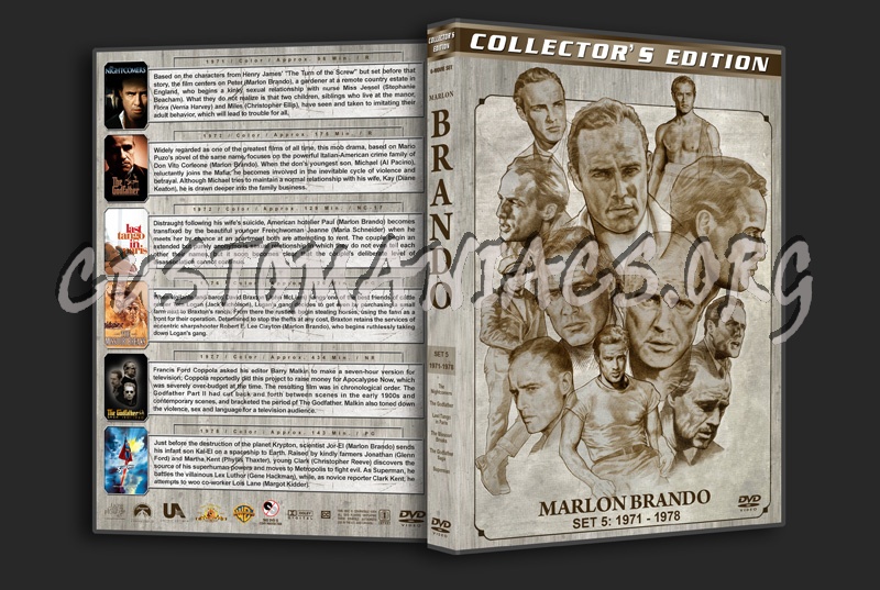 Marlon Brando Filmography - Set 5 (1971-1978) dvd cover