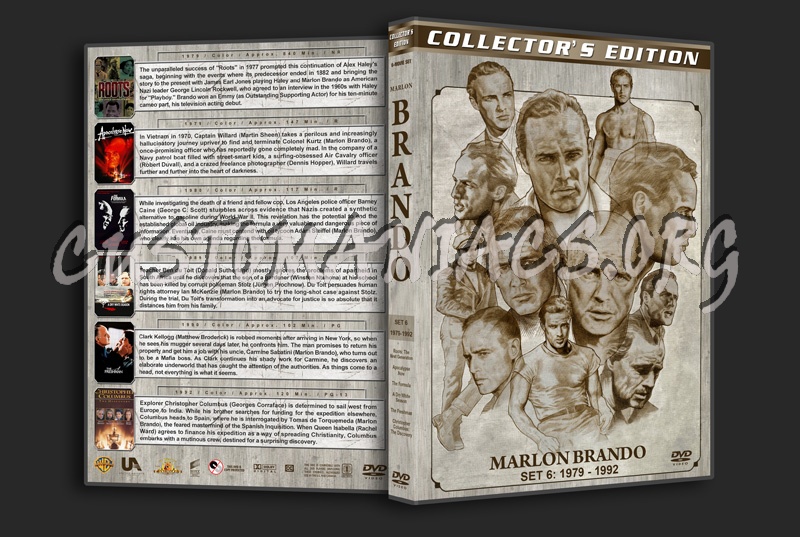 Marlon Brando Filmography - Set 6 (1979-1992) dvd cover