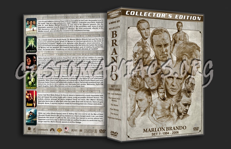 Marlon Brando Filmography - Set 7 (1994-2006) dvd cover