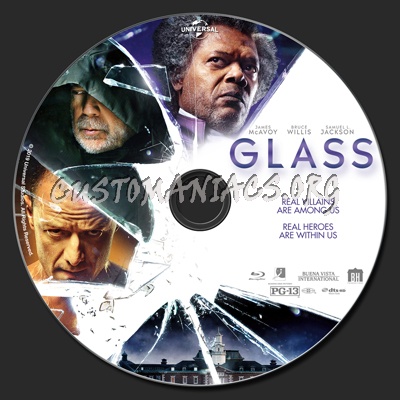 Glass blu-ray label