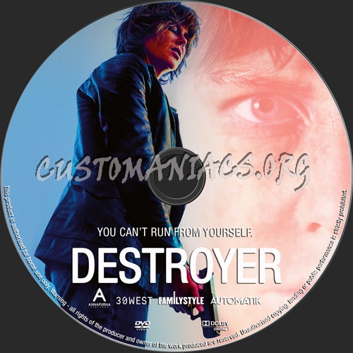 Destroyer dvd label