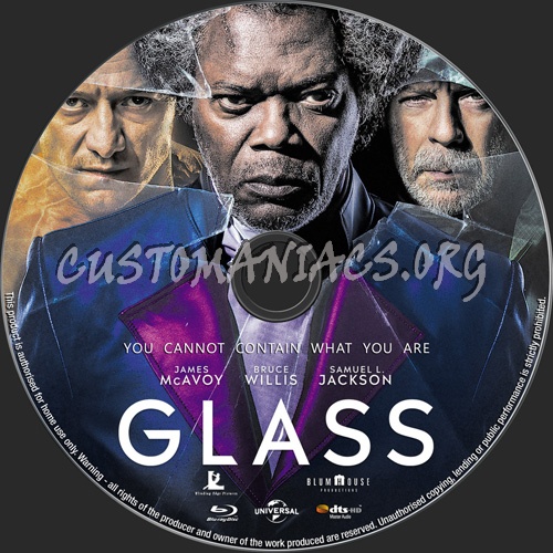 Glass blu-ray label