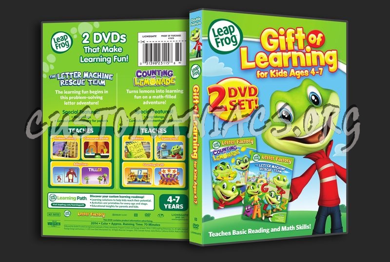 Leap Frog Gift of Learning for Kids Ages 4-7 dvd cover