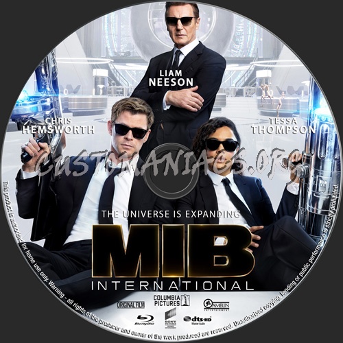 Men In Black International blu-ray label